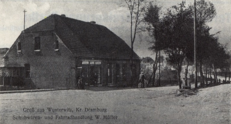 Gruß aus Wusterwitz, Kreis Dramburg, Aufnahme vor 1945