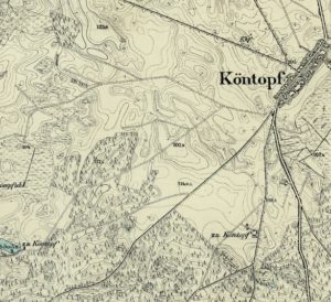 Kartenausschnitt_1, Köntopf, Kreis Dramburg